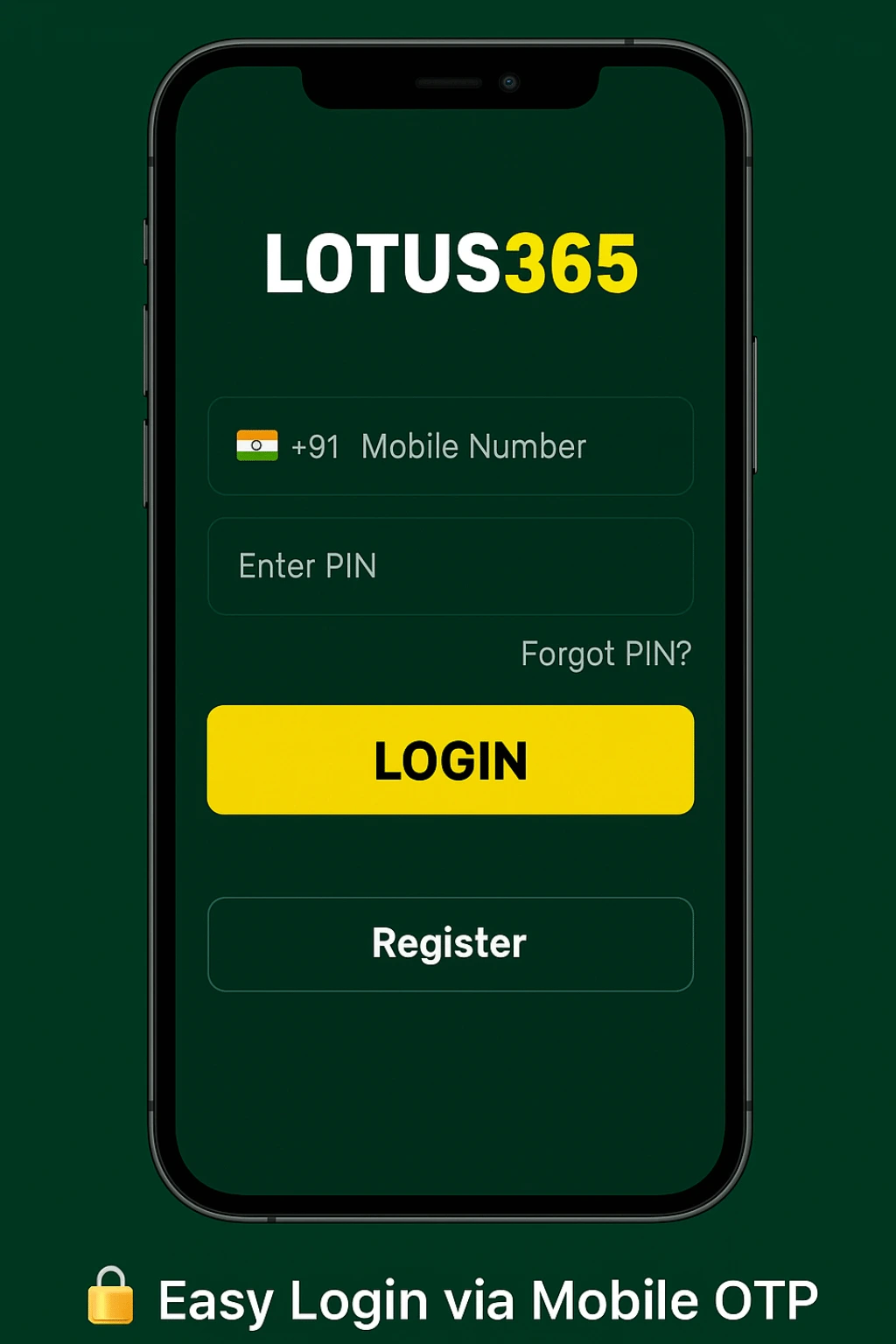 Lotus365 Login Page
