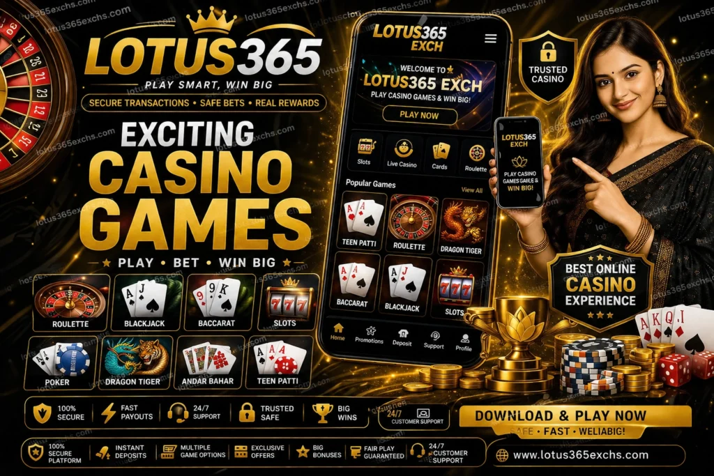 Lotus365 Exch Casino Games