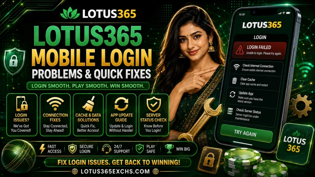 Lotus365 Mobile Login Problems and Quick Fixes